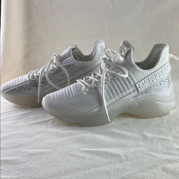 Steve Madden Women's White Athletic Sneakers Size 9 - Picture 7 of 12